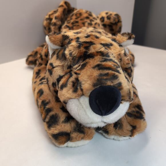 1998 Manhattan Toy Company Leopard Cheetah XLarge Realistic Floppy - Picture 8 of 12